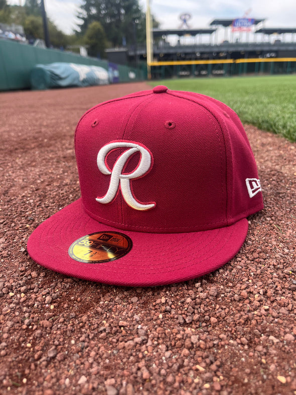 Tacoma Rainiers New Era 59Fifty Crimson R Cap