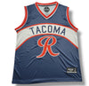 Tacoma Rainiers Official League Navy Basketball Jersey
