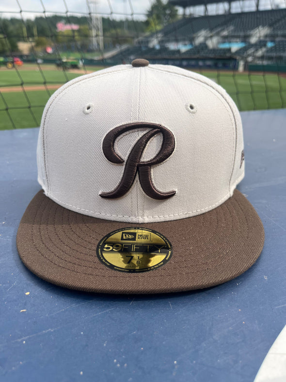 Tacoma Rainiers New Era 59Fifty Stone Walnut R Cap