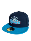 Tacoma Rainiers New Era 59Fifty Navy Teal Classic Mountain Cap