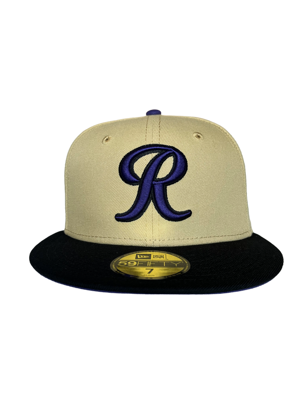 Tacoma Rainiers New Era 59Fifty Gold Black R Cap