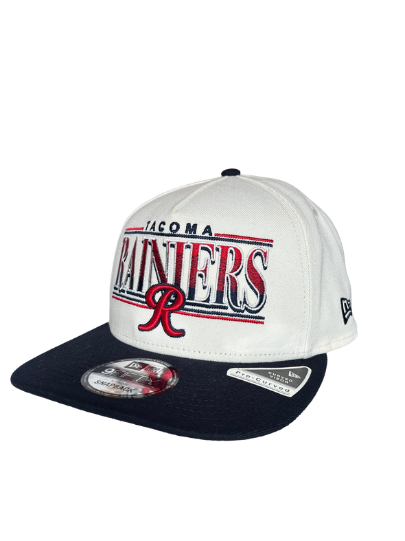 Tacoma Rainiers New Era 9Fifty A-Frame Chrome Navy Block Snapback