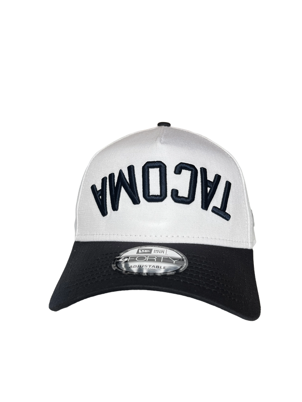 Tacoma Rainiers New Era 9Forty A-Frame White Navy Tacoma Upside Down Cap