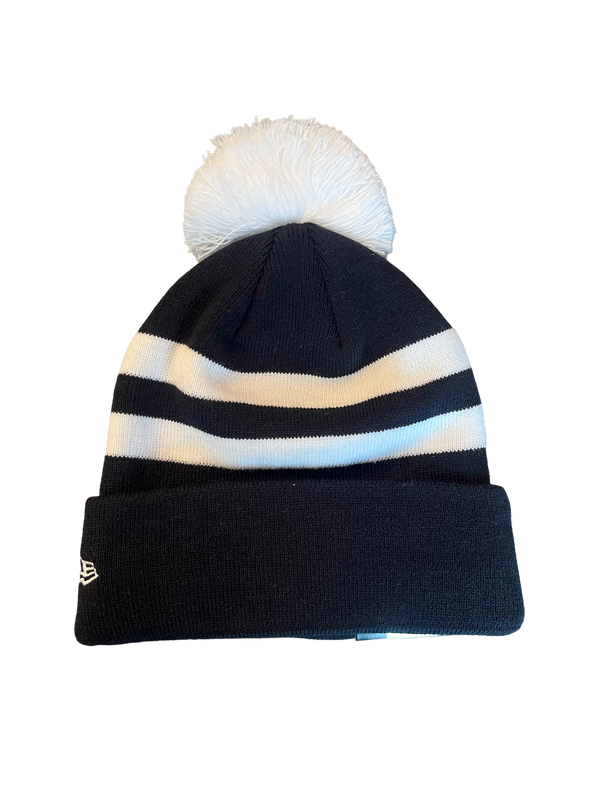 Tacoma Rainiers New Era Navy White Striped Knit Beanie