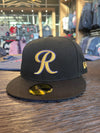 Tacoma Rainiers New Era 59Fifty Black Gold R Cap