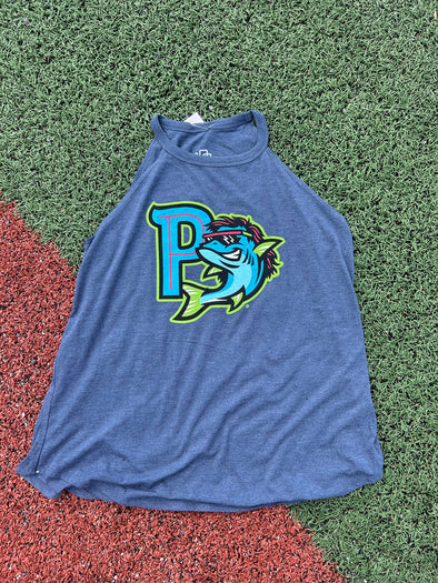 Pensacola Blue Wahoos Mullets Rocker Razorback Tank