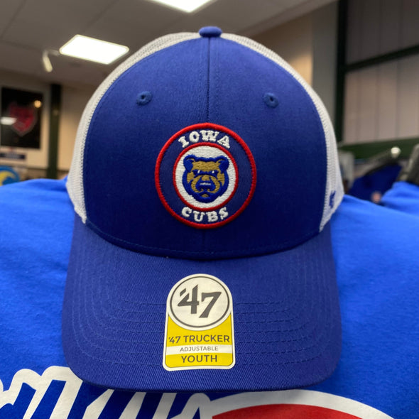 Youth Iowa Cubs Pop Up Trucker Cap