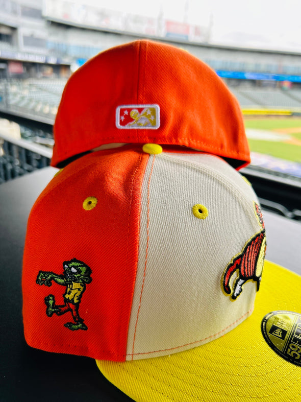 Round Rock Armadillo's Joe's Custom  Candy Corn-adillo 5950 Cap