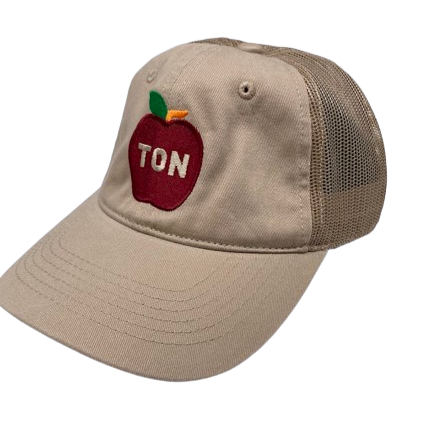 AppleTON Tan Garment Washed Adjustable Trucker Hat