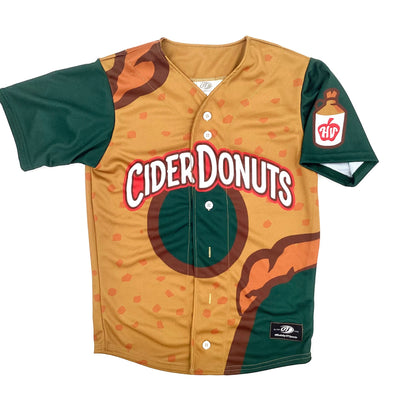 Adult Cider Donuts Full-Button Replica Jersey [SALE]