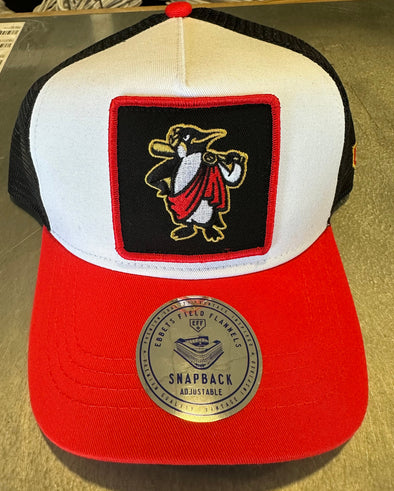 Rome Emperors White/Red Home Trucker Snapback