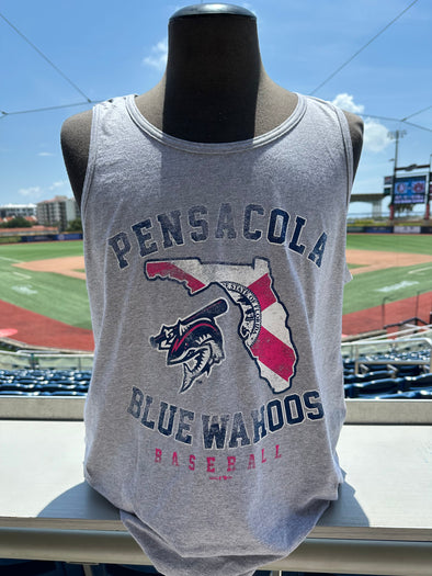 Blue Wahoos State Flag Tank Top