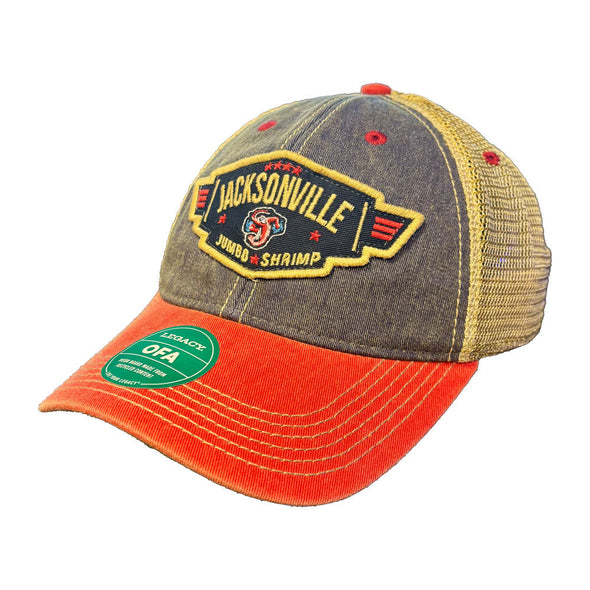 Jacksonville Jumbo Shrimp Legacy Old Favorite Wings Patch Trucker