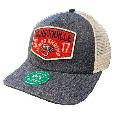 Jacksonville Jumbo Shrimp Legacy Melange Navy Trucker