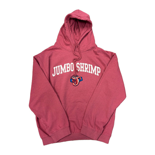 Jacksonville Jumbo Shrimp Soft As A Grape Crimson Hoodie