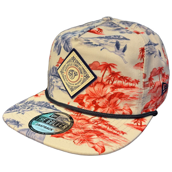 Jacksonville Jumbo Shrimp New Era Island Vibes Golfer Snapback