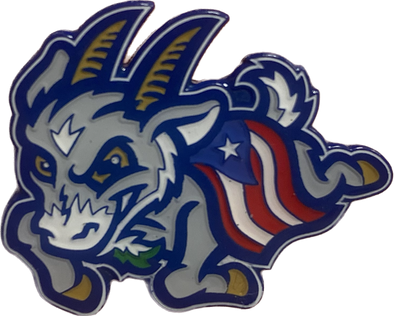 Hartford Yard Goats Charging Goat Puerto Rican Lapel Pin