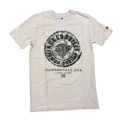 Jacksonville Jumbo Shrimp New Era 2025 Armed Forces Day Tee