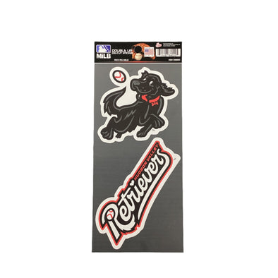 *NEW* HV Retrievers Black Lab Double Up Die-Cut Decals - 2 Pack