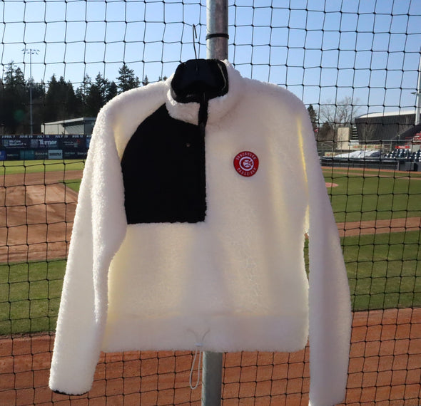 Vancouver Canadians Womens Sherpa Fleece Half Zip Pullover