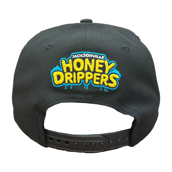 Jacksonville Jumbo Shrimp New Era Black Honey Drippers 9Fifty