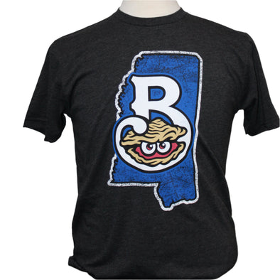 Biloxi Shuckers Tee w/Mississippi Logo