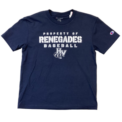 *NEW* Youth "Property of Renegades Baseball" Champion Tee-Navy