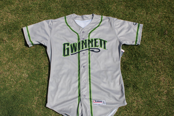 Gwinnett Stripers EVOSHIELD Sports Replica Road  Jersey- Grey