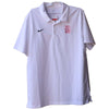 MENS NIKE WHITE FRANCHISE POLO -- OLD ENGLISH B