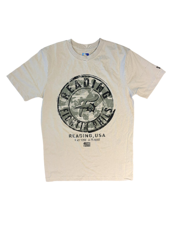 New Era 2025 Armed Forces Tan w/ Camo Logo T-Shirt