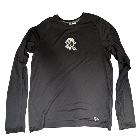 Eugene Emeralds New Era On-Field Black Long-Sleeve Shirt