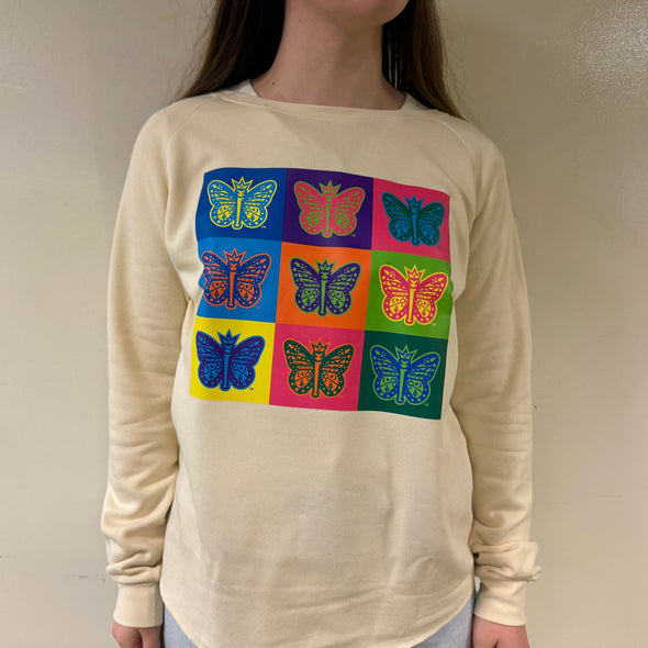 Monarcas de Eugene Women's Pop Art Crew Neck Sweatshirt