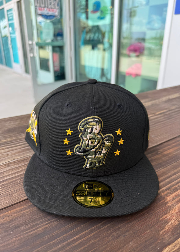 Pensacola Blue Wahoos New Era 59Fifty 2024 Armed Forces Day Hat