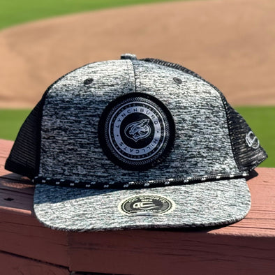 Lynchburg Hillcats Black & Gray Rope Snapback Hat