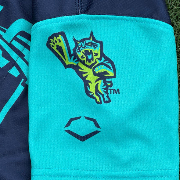 Lynchburg Hillcats Youth Alternate Blue & Teal Jersey