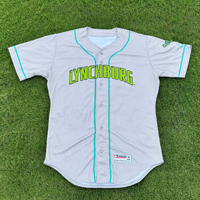 Lynchburg Hillcats Adult Gray Official Team Road Jersey