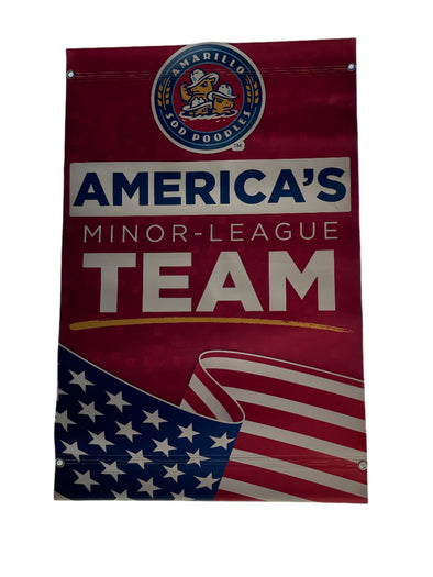 Amarillo Sod Poodles America's Team Street Banner