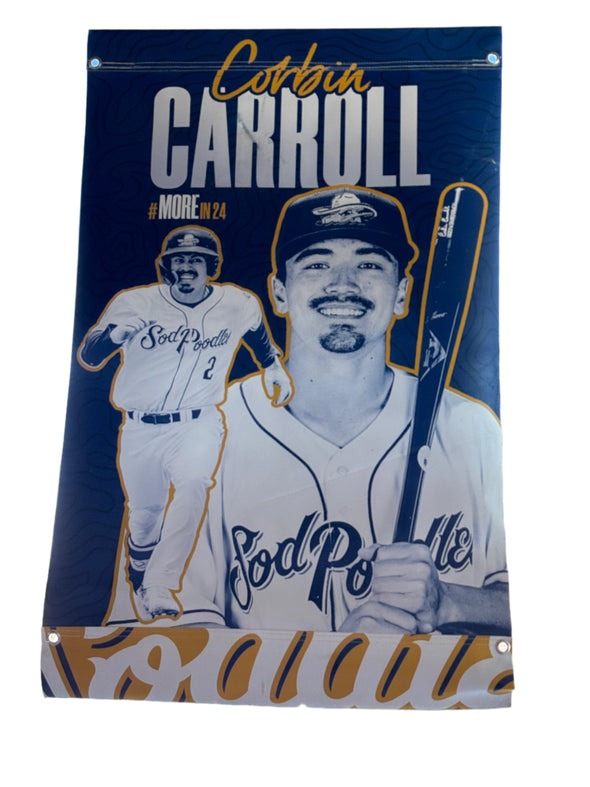 Amarillo Sod Poodles Corbin Carroll Street Banner