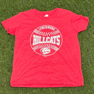 Lynchburg Hillcats Youth Heather Red Tee