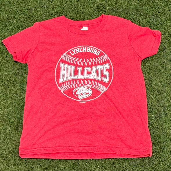 Lynchburg Hillcats Youth Heather Red Tee