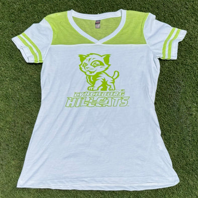 Lynchburg Hillcats Women's Neon Baby Cat Tee