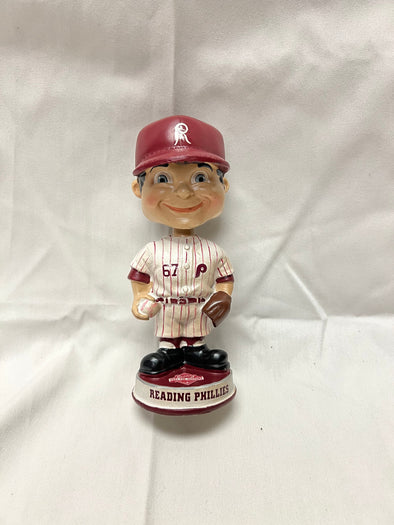 Retro Reading Phillies Maroon Uniform Bobblehead