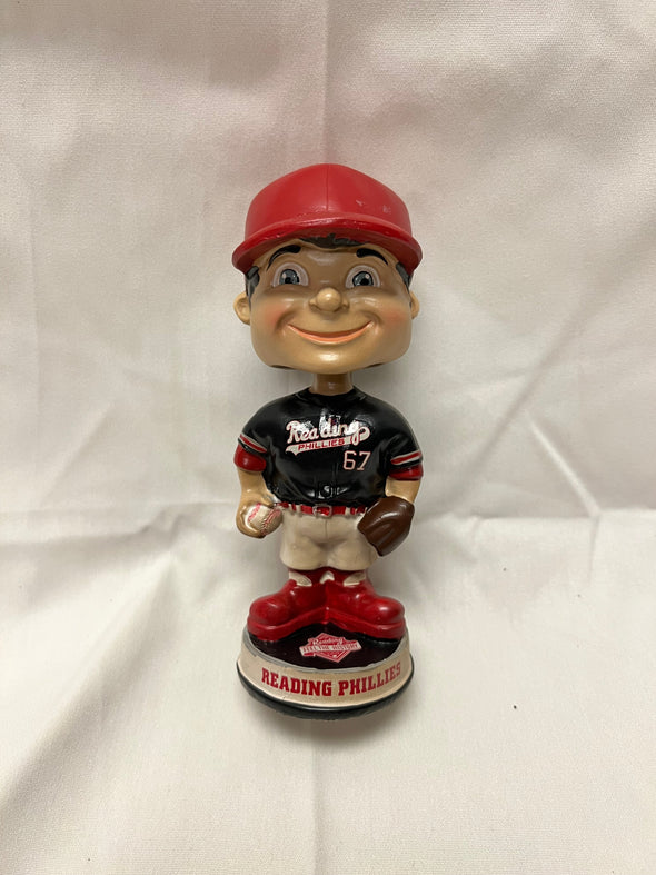 Retro Black Reading Phillies Uniform Bobblehead