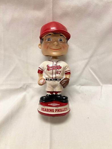 Retro Cream Reading Phillies Uniform Bobblehead