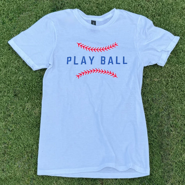 White Play Ball T-shirt