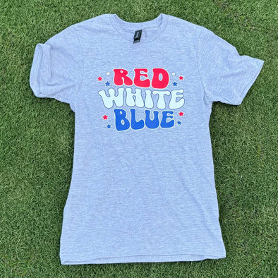 Grey 4th of July T-shirt