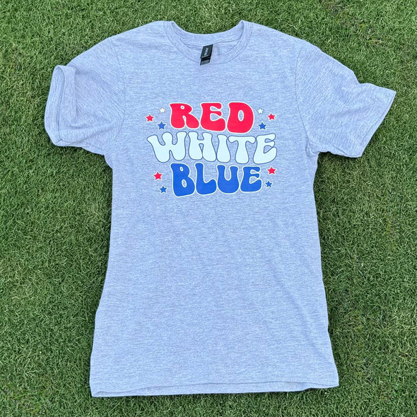 Grey 4th of July T-shirt