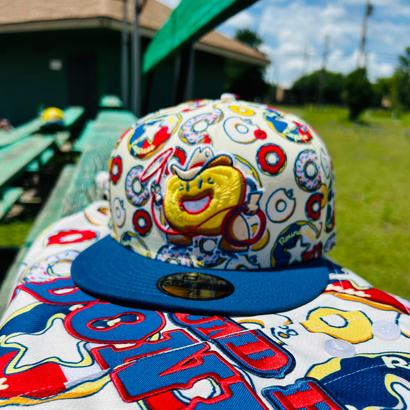 Round Rock Express New Era Donuts Custom Caps Milk and Donuts 5950