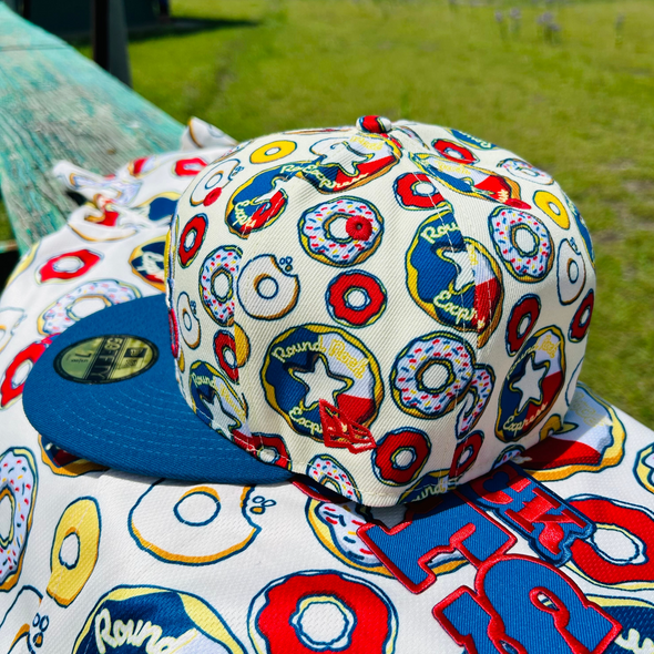 Round Rock Express New Era Donuts Custom Caps Milk and Donuts 5950