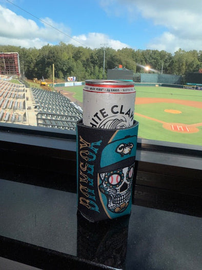 Chesapeake Baysox CANGREJOS Sugar Skull Can Cooler 12oz
